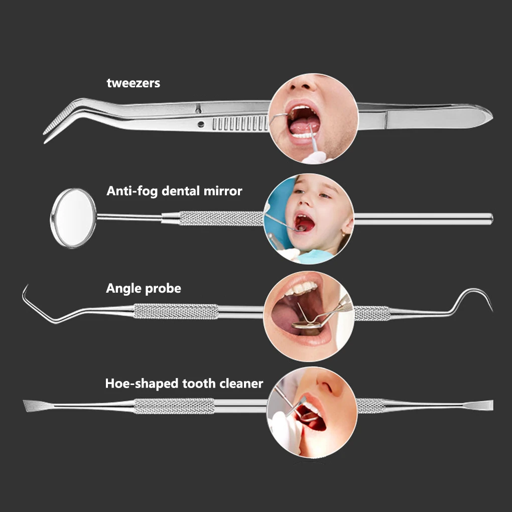 Стоматологическое зеркало Нержавеющая сталь стоматолог подготовлены набор