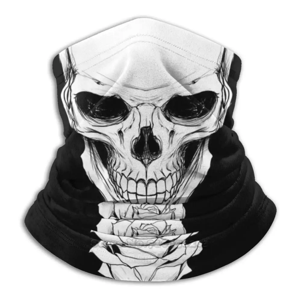 3d бандана Death'S мягкая флисовая маска для лица и шеи спортивный шарф с черепами