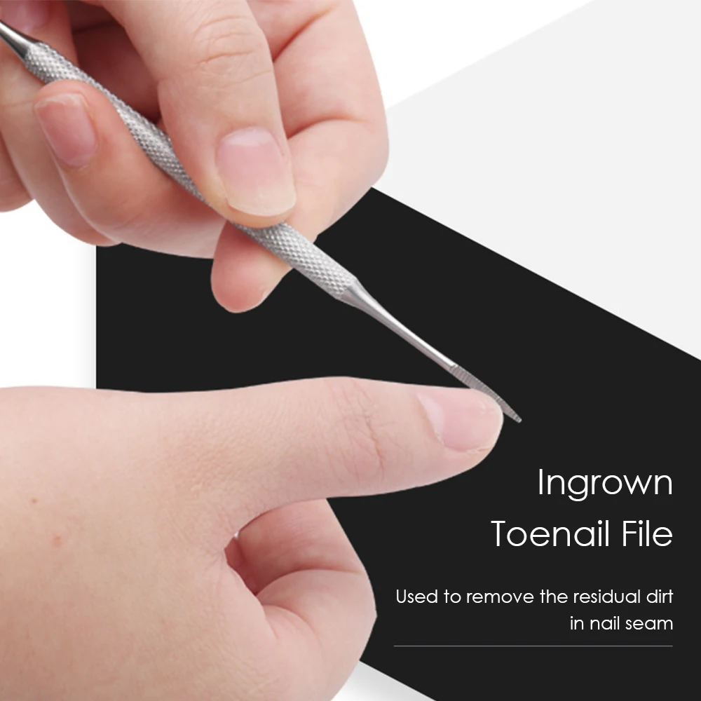 7 шт./компл. набор инструментов для коррекции ногтей из нержавеющей стали