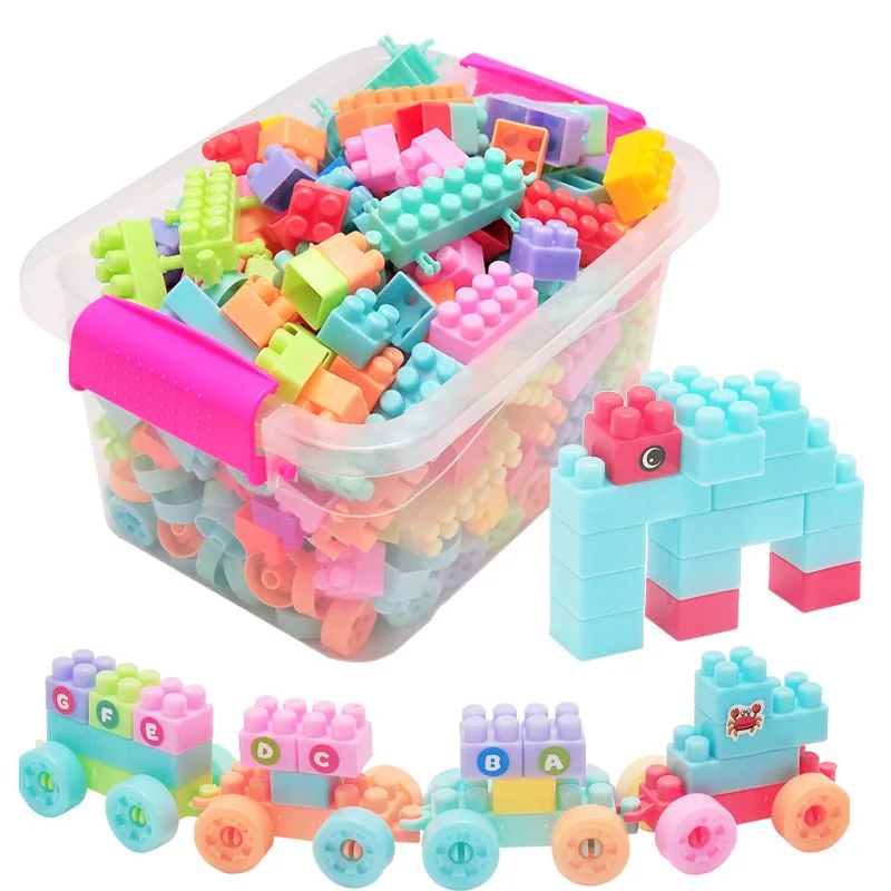 

108pcs 128pcs Baby Building Blocks DIY Bulk Safety Big Particle Bricks Toy Children Early Educational Toys