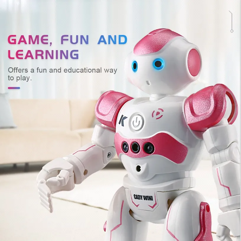 JJRC R2 USB Charging Singing Dancing Gesture Control RC Robot Toy Blue Pink For Kids Children Gift Presents | Игрушки и хобби