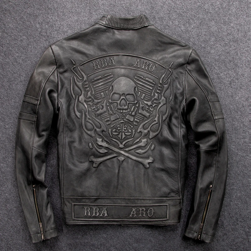 Куртка мужская из 100% натуральной кожи Осень-зима 2020 |