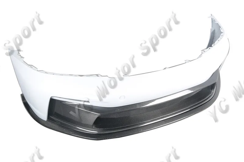 Передний бампер Dry Cabron &amp Portion с отделкой из углеродного волокна в стиле GT3