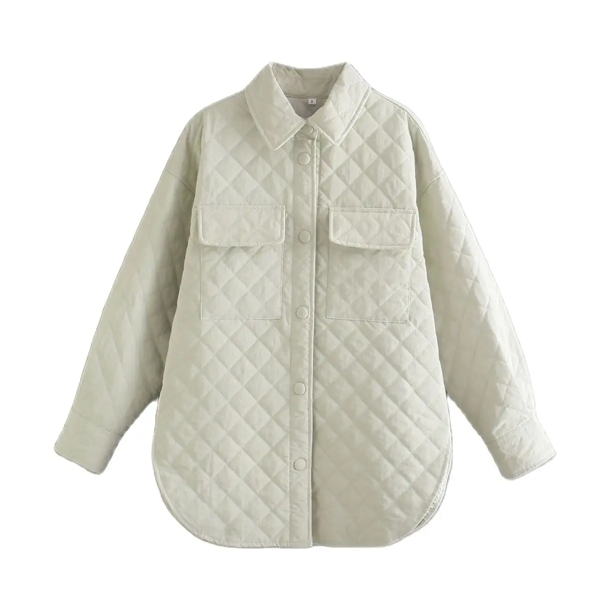 

BLSQR White Elegant Blouse Women Streetwear Pockets Fashion Casual Outwear Coat Female Vintage Chic Jackets Lady