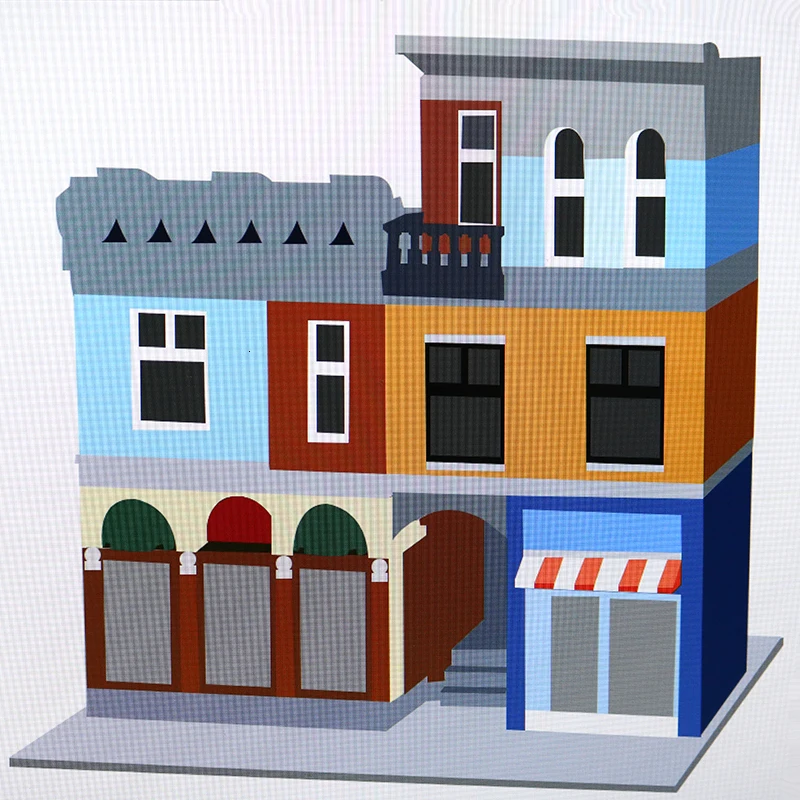 Новинка 15011 серия создателей детективных офисных моделей набор строительных