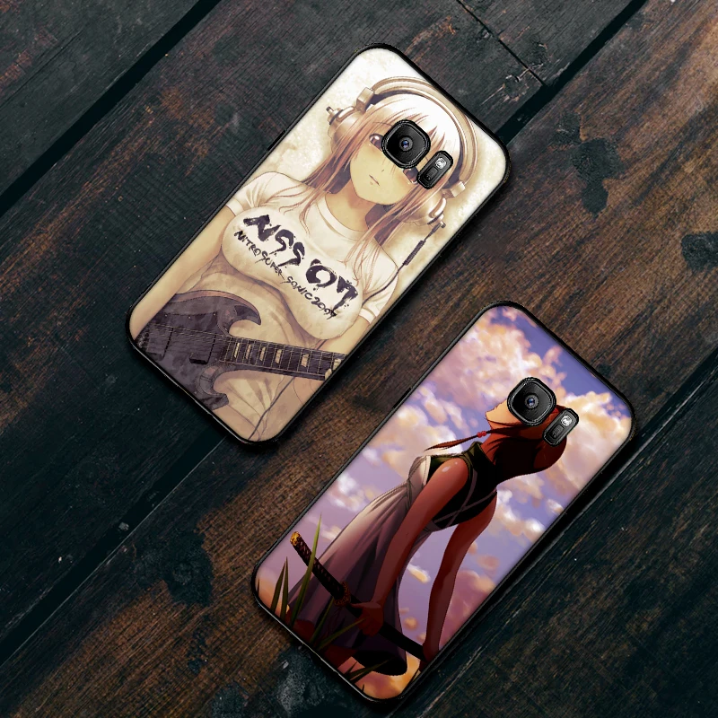 Милая девочка из мультфильма Мягкий силиконовый чехол для телефона Samsung Galaxy S8 S9 S10