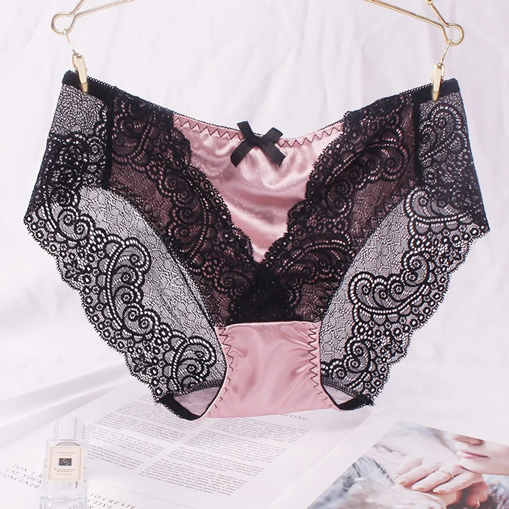 Женские сексуальные кружевные трусики размера плюс трусы с высокой талией