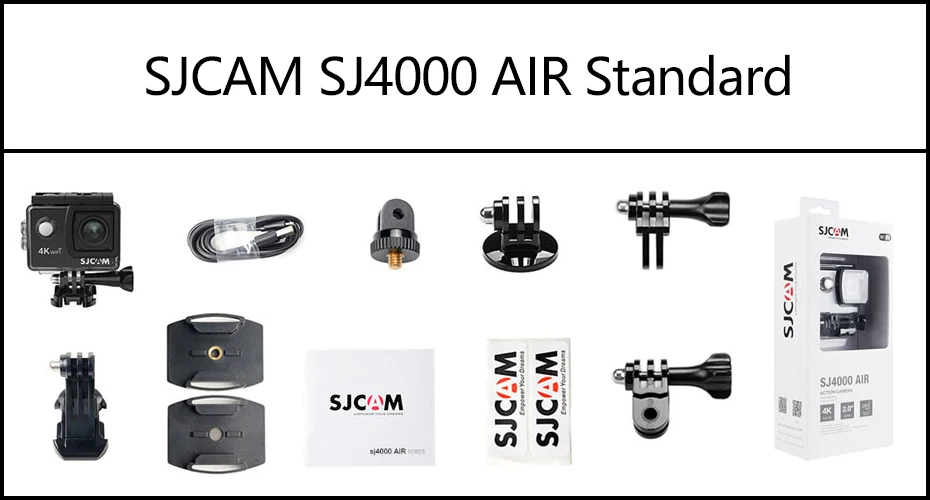 SJCAM SJ4000 AIR 4K экшн-камера Full HD 4K 30fps WIFI 2," экран мини-шлем Водонепроницаемая Спортивная видеокамера DV