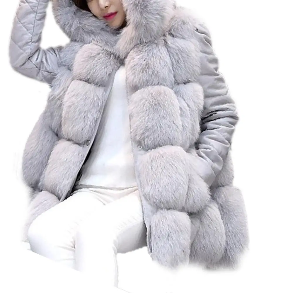 Женское зимнее пальто верхняя одежда из искусственной кожи съемные рукава