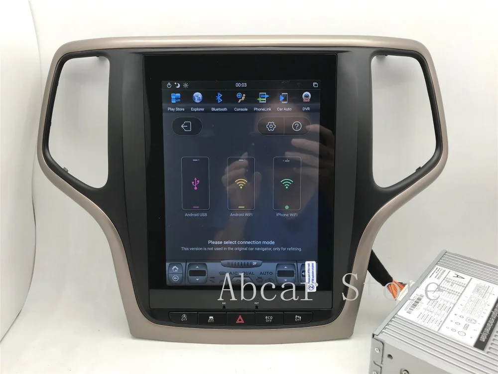 10,4 ''Tesla стиль Android 8,1 автомобильный dvd-плеер gps навигация для JEEP Grand Cherokee 2012- стерео радио CARPLAY ips PX6 HDMI