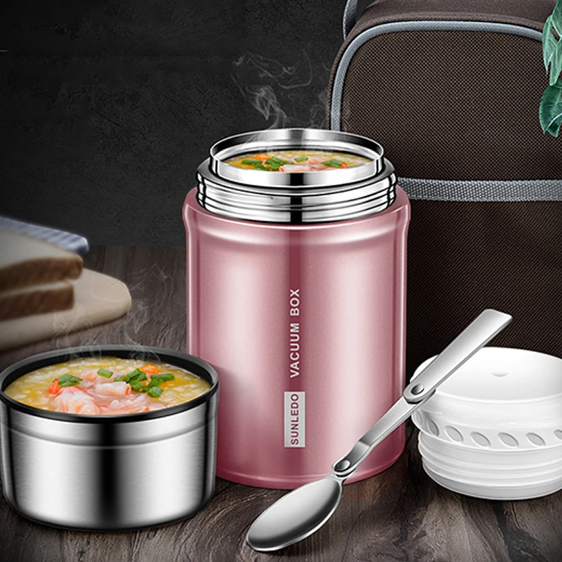 Термосы Из Нержавеющей Стали фляга для еды Вакуумная бутылка завтрака со