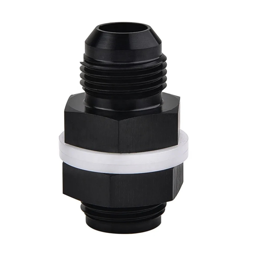 

2x AN 6 Male Bulkhead Fitting Adapter For Oil Gas Fuel Hose End Coupler Car Accessories High-quality Connectors