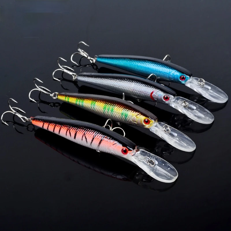 

12.5cm 14g Fishing Lures Floating Eyes Floating Laser Minnow Hard Aritificial Wobblers Crankbait Plastic Baits Pesca Isca Tackle