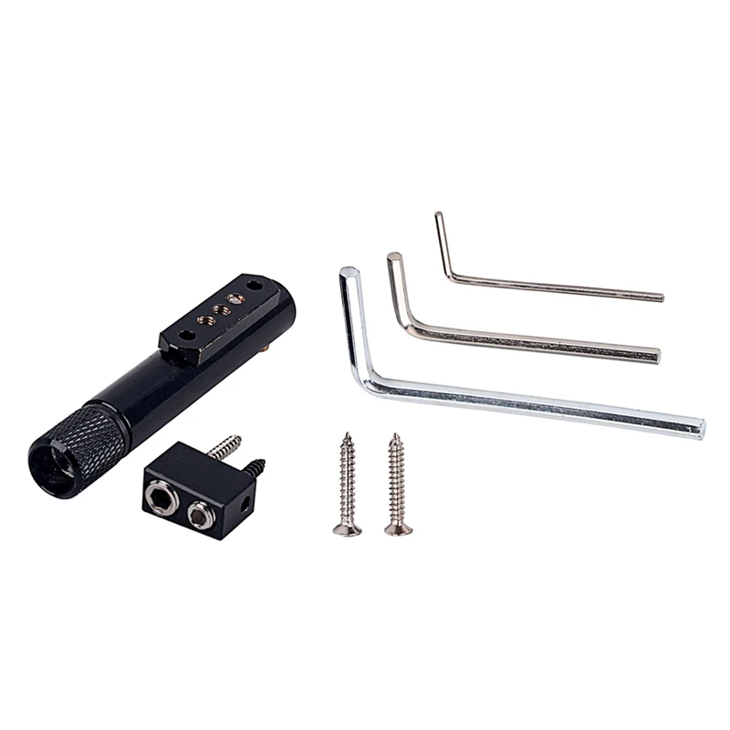 

Nickel Black Single Headless Bass Bridge Set Tool for Bass Parts Accessories