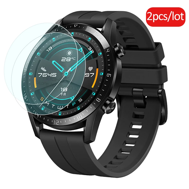Защитное стекло 2 шт./лот для Huawei Watch GT 46 мм защита экрана закаленное huawei GT2 band