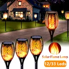 Солнечная факел пламя лампа мерцасветильник s танцевальный свет на солнечной батарее Открытый водонепроницаемый Ландшафтный Декор лампы Садовая улица