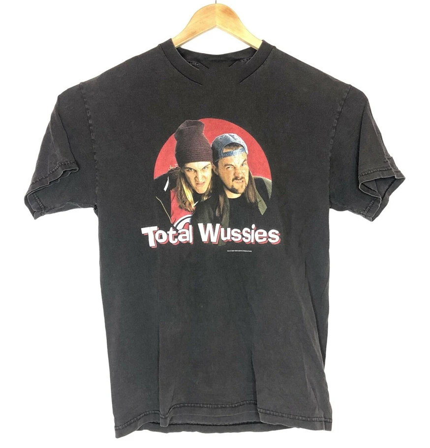 Винтажная Футболка с принтом Джей и Тихий Боб модель 1999 года Размеры M Clerks Tote Wussies