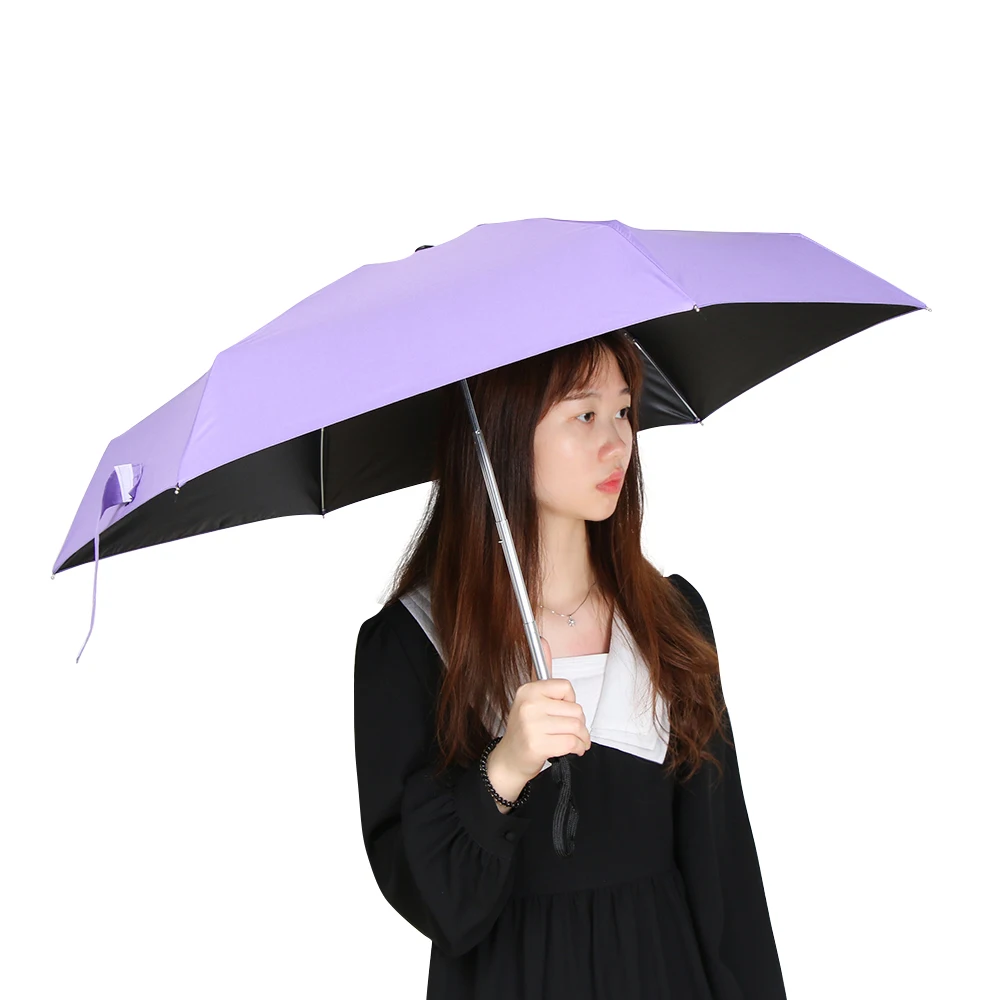 Зонт унисекс с черным покрытием Складывающийся в 5 раз от солнца и дождя женский