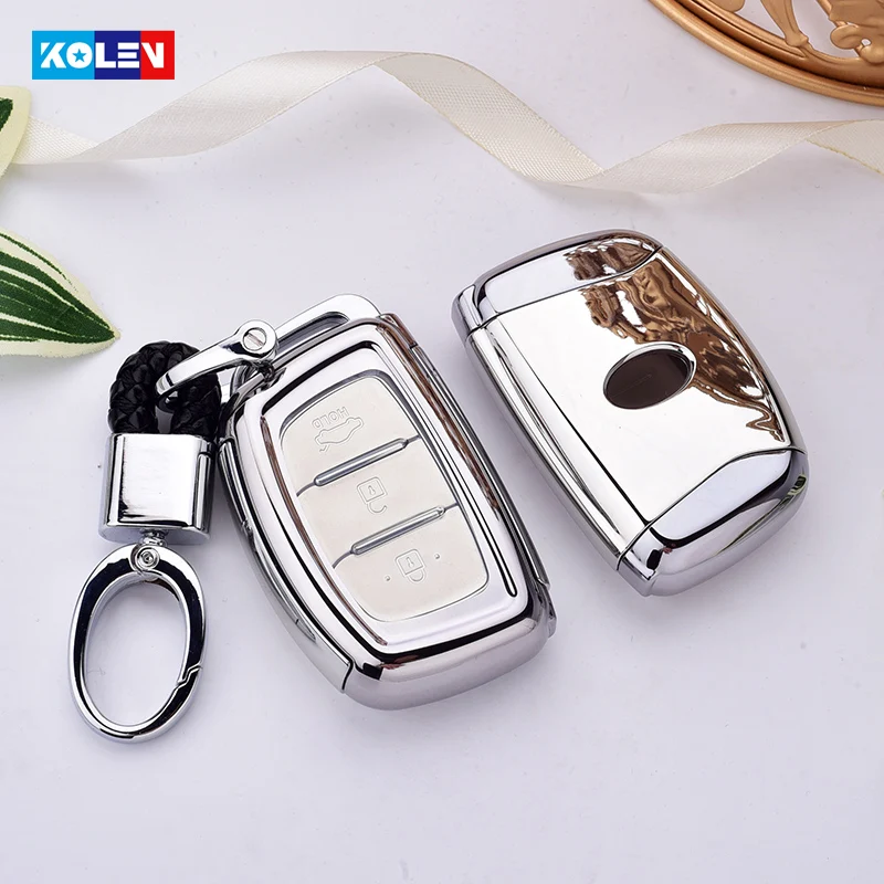 Мягкий чехол накладка из ТПУ + ПК с дистанционным управлением для Hyundai Verna Sonata Elantra