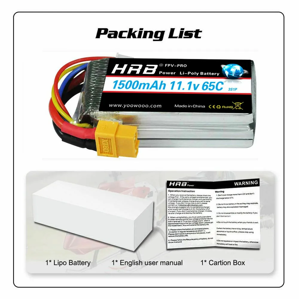 аккумулятор hrb 3s 4s lipo 111 в 1500 мач 148 в 222 в