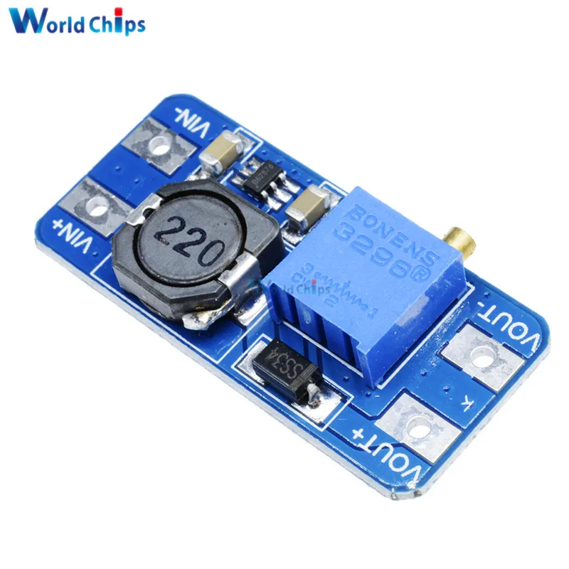 10 шт. MT3608 DC увеличение мощности применение модуль усилитель макс. выход 28В 2А для