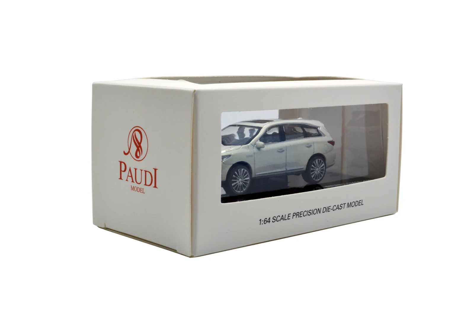 Миниатюрная металлическая модель автомобиля Paudi 1/64 в масштабе 1:64 Infiniti QX60 белая 2017