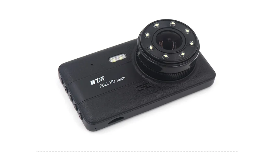 Olysine Новые 4 дюйма Dashcam Full HD 1080P Видеорегистраторы для автомобилей Двойной объектив диск Регистраторы Ночное видение тире Камера автомобильный видео регистратор