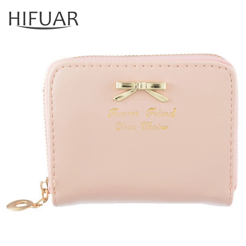 Кошельки для монет кошелек с бантом женский красивый короткий женская сумочка