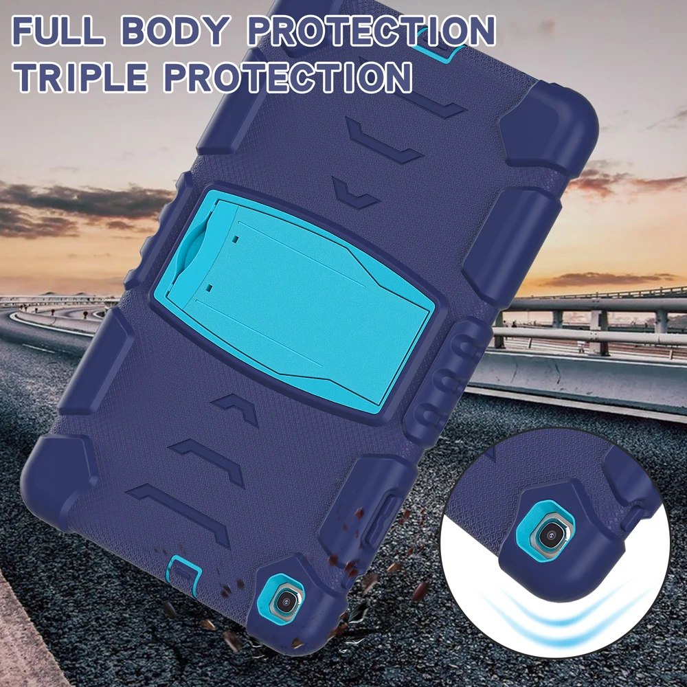 Ударопрочный силиконовый чехол для с подставкой планшета Samsung Galaxy Tab A 10 1 2019 SM T510