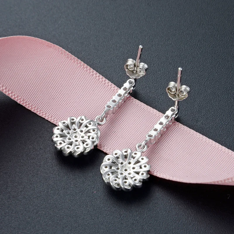 

zircon stud earrings s925 sterling silver stud earrings women fashion earrings