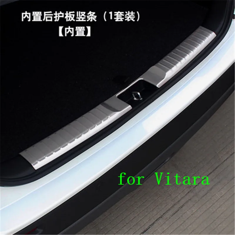 Автомобильный Стайлинг из нержавеющей стали внутренний внешний задний бампер