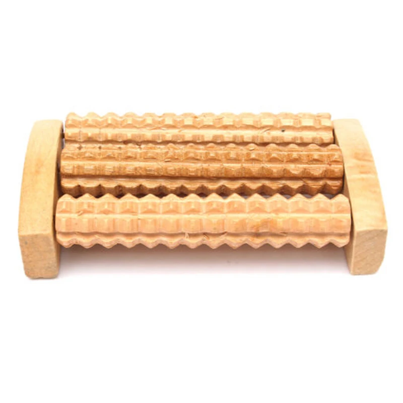 

New Wooden Foot Roller Wood Care Massage Reflexology Relax Relief Massage Spa Gift Foot Massage