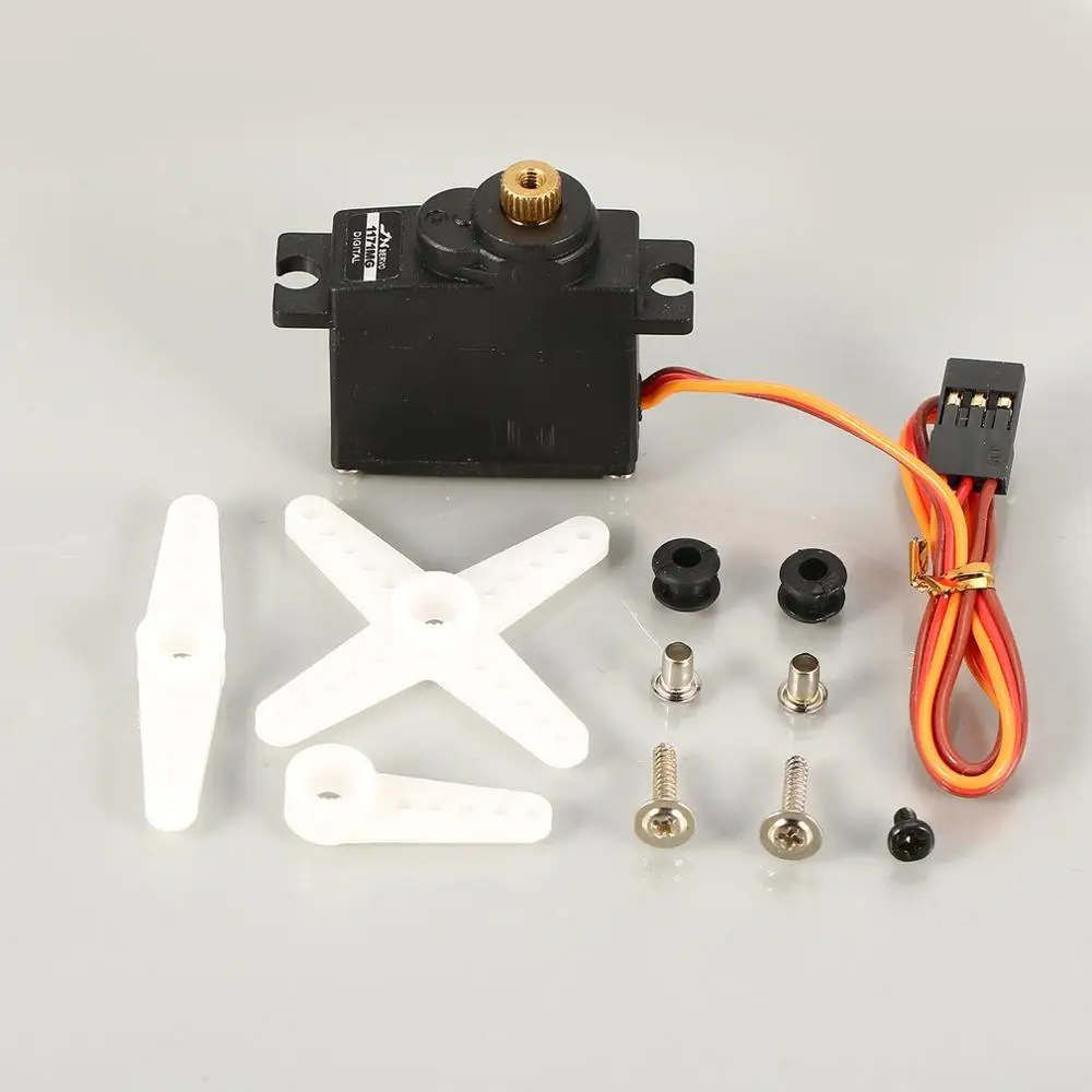 

JX PDI-1171MG Metal Gear 4.8V-6V 3.5KG Large Torque Digital Servo For 200-500mm RC Fixed Wing Airplane Parts Accessories