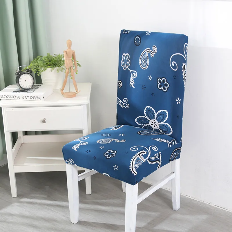 Стул без подлокотников Чехлы для гостиной печать съемные эластичные ресторан