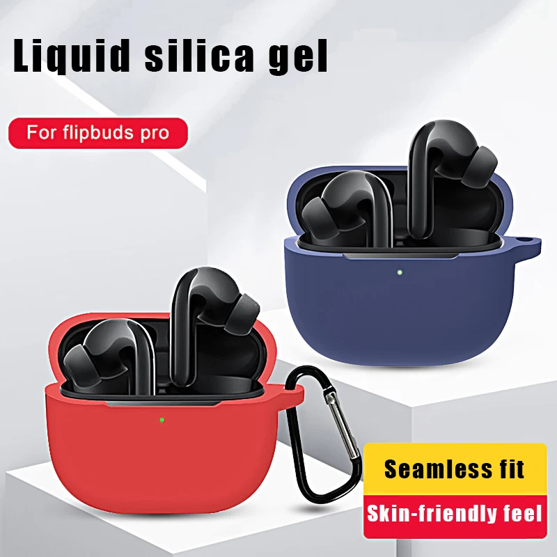 

For Xiaomi Mi Flipbuds Pro Box Case Earphone Silicone Case With Hook Protection Cover for Xiaomi buds 3 pro Case Flip buds pro