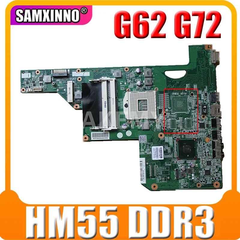 

High quality For HP G62 G72 CQ62 Laptop motherboard 605903-001 605903-501 605903-601 HM55 UMA DDR3 100% full Tested