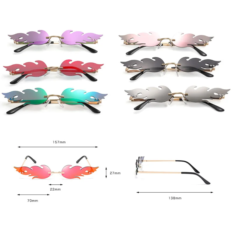 Очки солнечные очки волны огонь солнцезащитные уличная вождение автомобиля