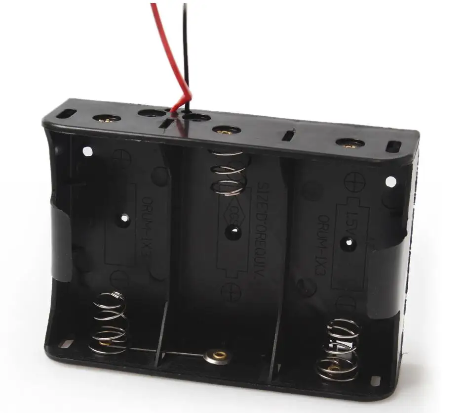 MasterFire 500 шт./лот 3x1 5 в размер D батарея 3 слота 4 пластиковый держатель для батарей