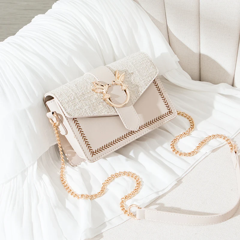 

New Fashion Luxury Chain Shoulder Bags Mini Crossbody Bags For Women Vintage High Quality Zipper Handbags Tote Female Flap Purse