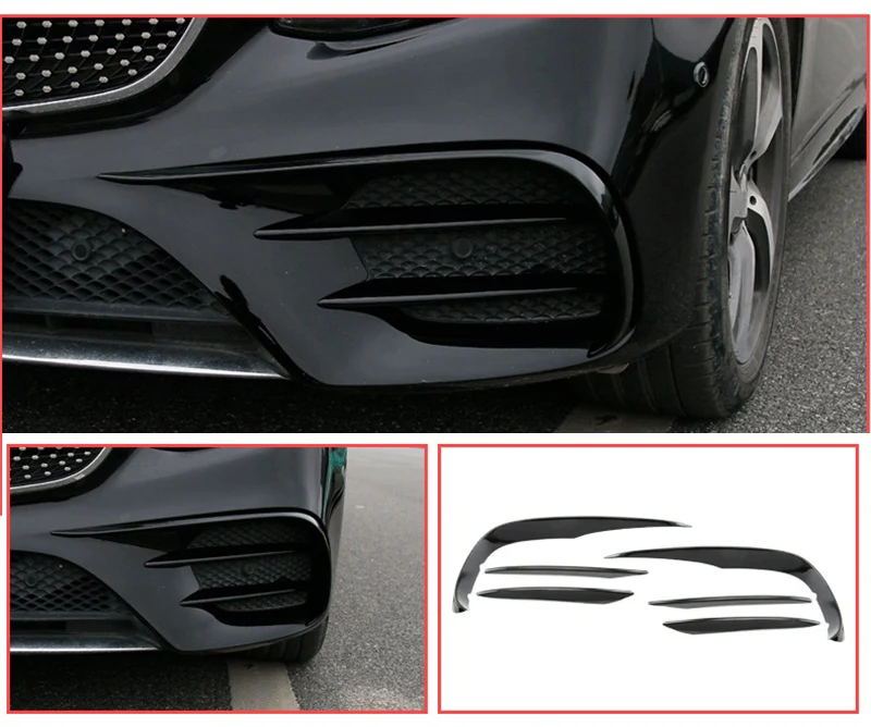 

Стайлинг автомобиля, углеродное волокно для Mercedes benz E класса W213 E43 E63 Для AMG, передние противотуманные фары, наклейки для бровей, отделка, автомобильные аксессуары