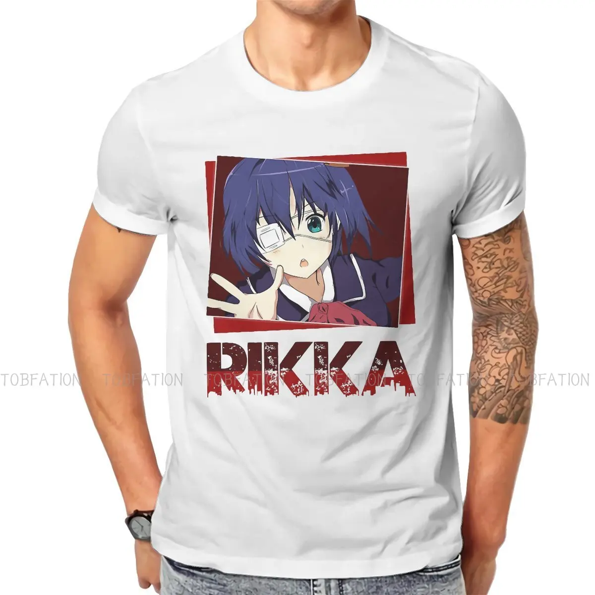 

Новейшие футболки Chuunibyou Demo Koi Ga Shitai Rikka Takanashi, мужские топы с графическим принтом, футболка с круглым вырезом, оверсайз