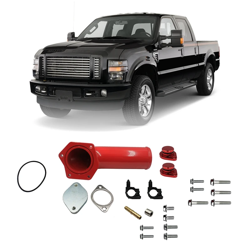 

For 2008-2010 Ford F250 F350 Powerstroke 6.4L Intake Elbow Diecast Valve Kit