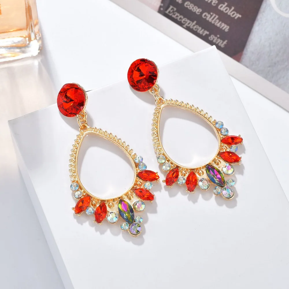 Новинка 2020 большие геометрические массивные серьги Роскошные блестящие