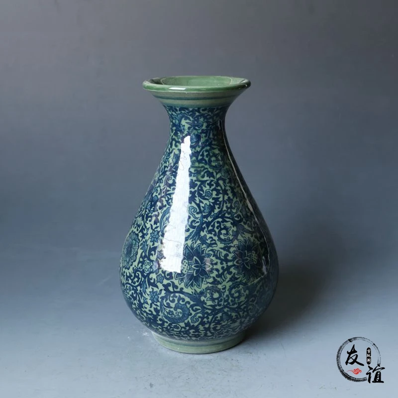 

Jingdezhen antique porcelain, water culture, jade pot, small vase, flower arrangement and decoration