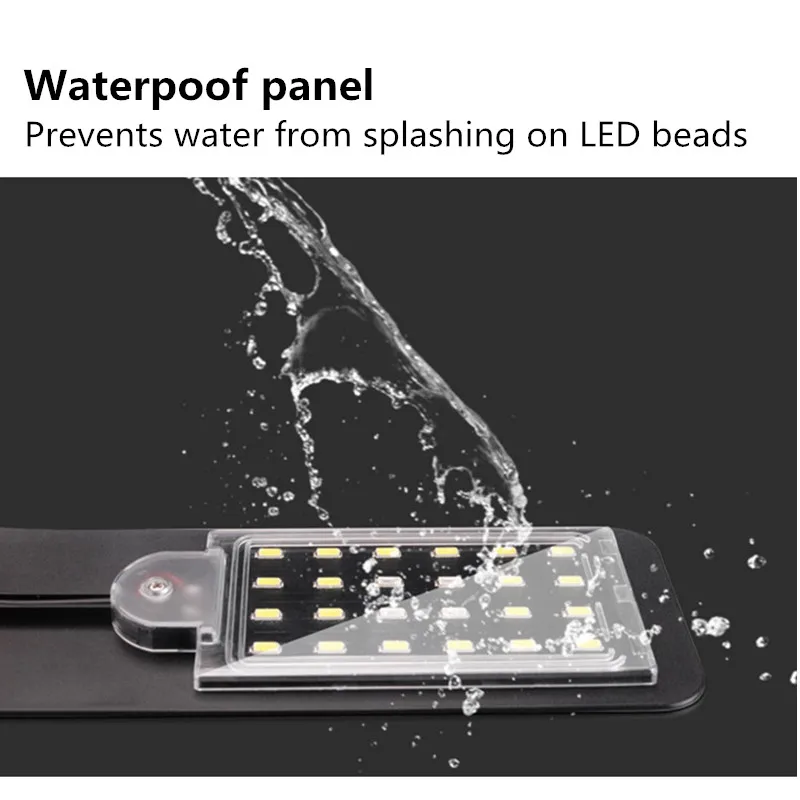 Ультратонкий Светодиодный светильник для аквариума 220 В водонепроницаемая лампа