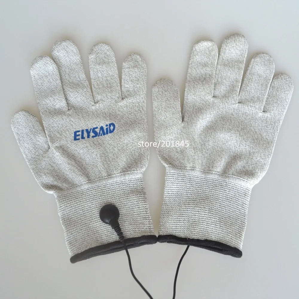 2 пар проводящий электродные перчатки из серебряного волокна дышащая тенсовый