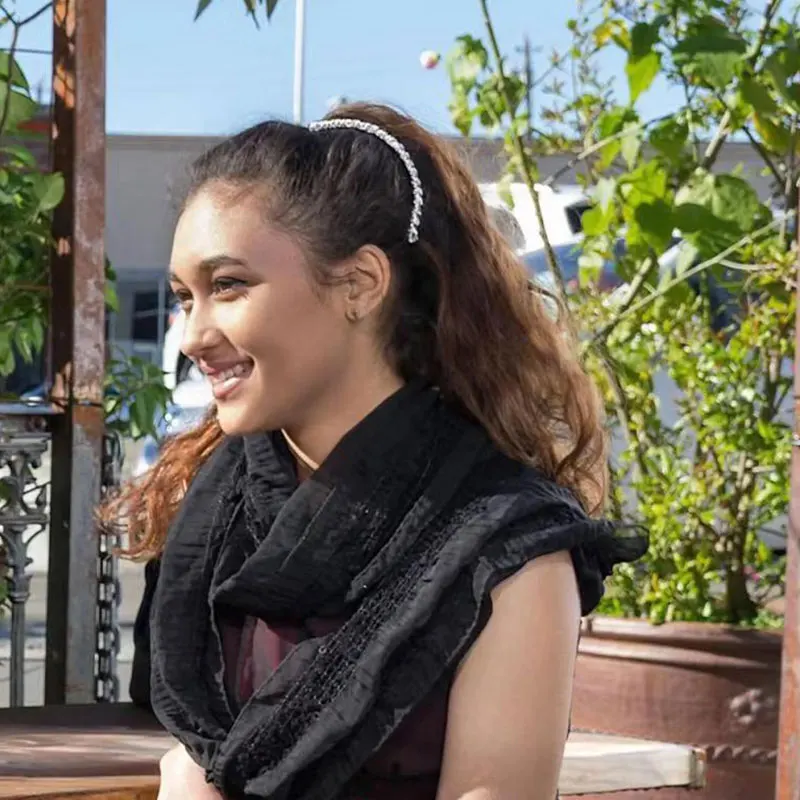 Заколка для волос в форме банана ручной работы двойной гребень Толстые вьющиеся