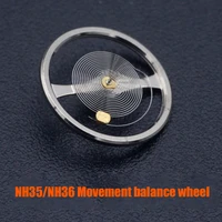 seiko nh35 nh36 movement balance wheel with hairspring brand new watch balance wheel fit seiko nh35 nh36 movement mens watches
