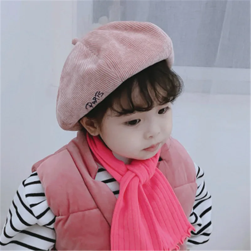 2019 осенне-зимние теплые Детские береты с однотонным хвостом шапка мягкие модные