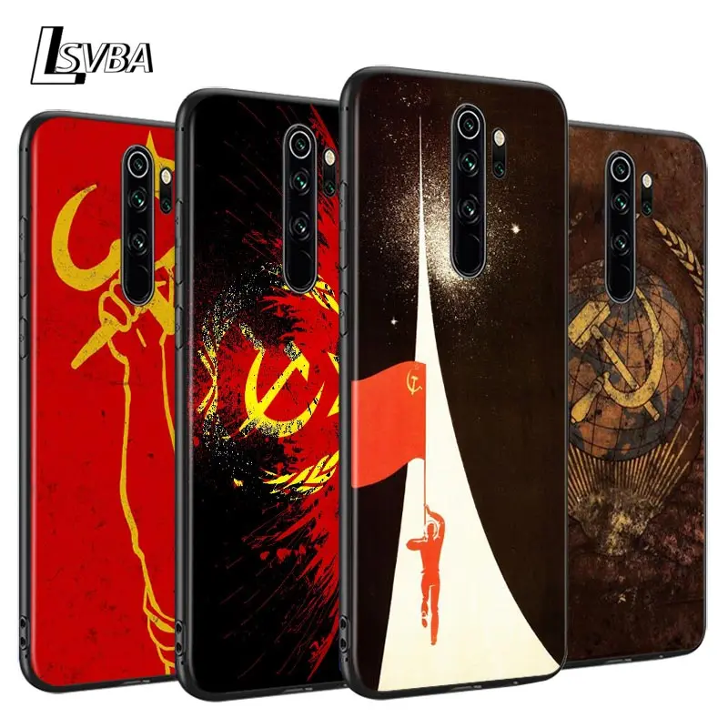 Противоударный чехол для телефона с флагом СССР Xiaomi Redmi Note 9 9S Max 8T 8 7 6 5 Pro 5A 4X 4